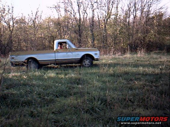 Hers my friends 72 chevy. Its got some balls for a chevy. haha. Its got a 350 with 305 heads which equals high compression!