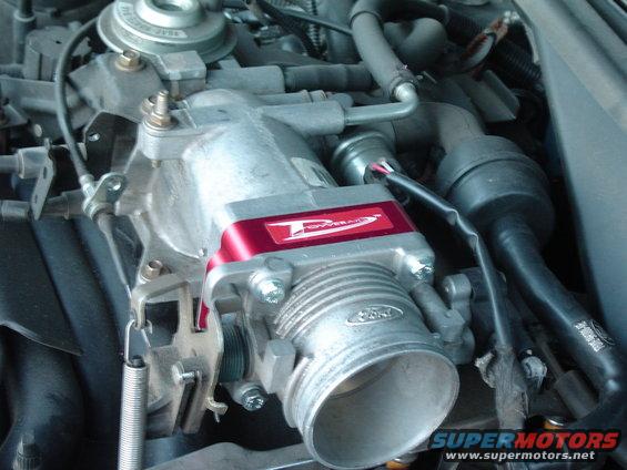 September 26, 2004
Close up of throttle body spacer installed.