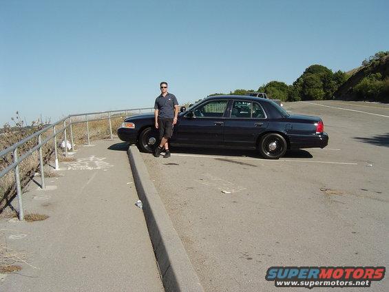 August 28, 2004
The P71 and it's proud owner along Highway 35 (Skyline Road) on the Peninsula of the San Francisco Bay Area.