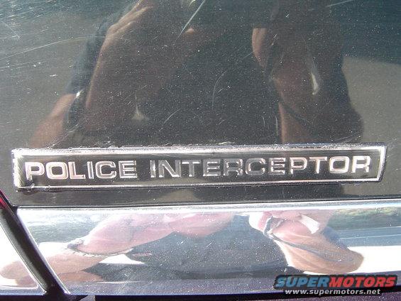 August 28, 2004
Police Interceptor Logo close up.