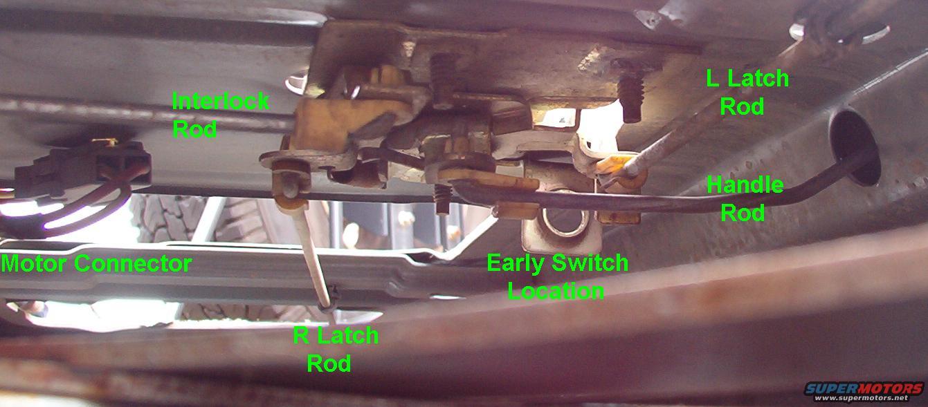 Tailgate window motor location 1995 ford bronco #2