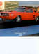 1978 Ford Mustang II - Orange drag car on track at Great Lakes Dragaway, Union Grove, Wis. in 2004.