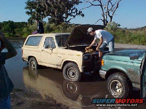 Thats me givin' my buddy a jump after he left his radio on too long!!