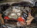 1981 Ford Bronco - Fire wall is cut out, and you can see the back of my engine, note the X over tube plugs I made.