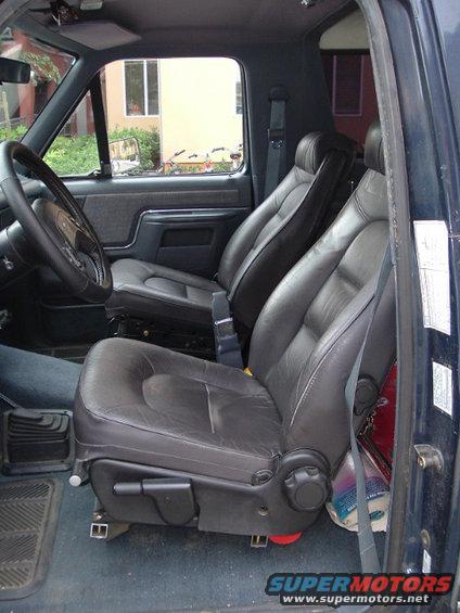 dscf0589.jpg mounted...they are much more comfortable than the worn out factory seats i had. the drivers seat even has lumbar, height, and under knee adjustment. make the interior feel more upscale too which is nice for keeping the pimp hand strong.