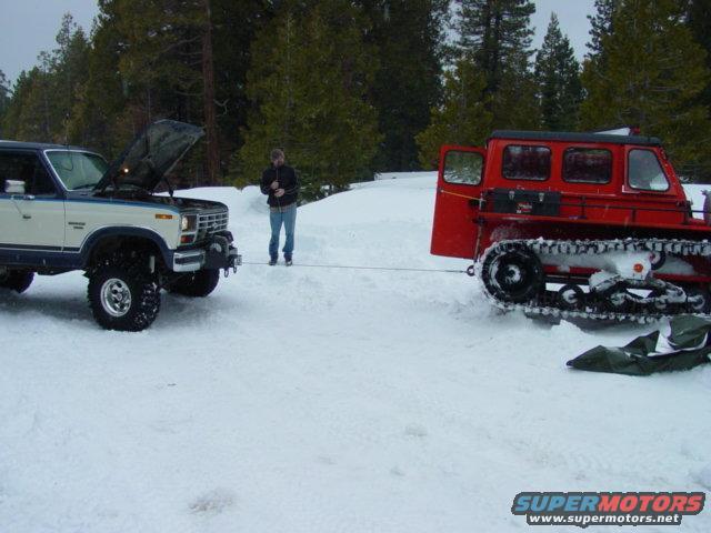 pulling snowcat out