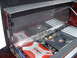 1985 Ford Bronco - both lids raised to show the amp wiring