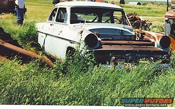 1954 Ford when I found it in the weeds in 1994.