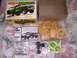 1979 Ford Bronco - This is a Matchbox 1:25 scale model kit of a Ford Bronco, including the box art, assembly instructions, and all plastic parts.