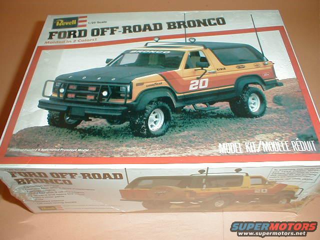 Revell 1/25 scale Ford Off-Road Bronco model kit box with a picture of the assembled model