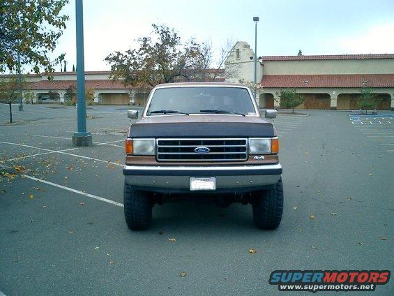 1990 Ford Bronco parked in a lot, front view
