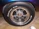 1978 Ford Mustang II - Close-up of a BFGoodrich Radial T/A tire mounted on a chrome wheel.