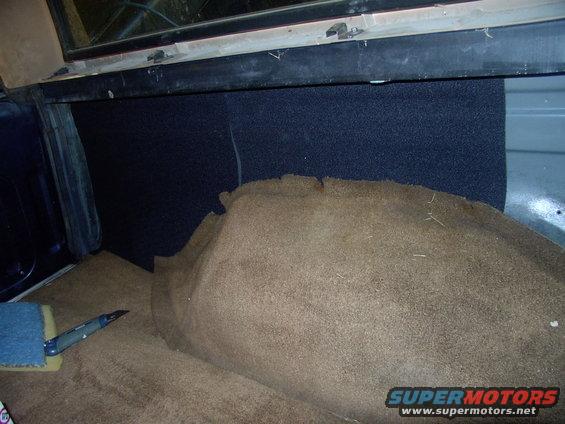 img_0074.jpg Here it is on the inner quarter. Easy to install and 1/10th the cost of some of the matting sold by stereo places.