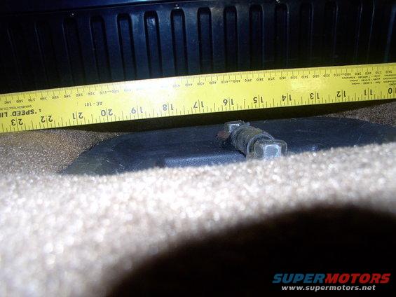 img_0183.jpg There's more proof of how plush this rear rug is.  It's so thick and cushy it recesses the stock rear seat hold down bracket.  When I bed down for the night I just chuck a foam cushion right over this bracket and you'd never know it was there, no fighting over who sleeps where.