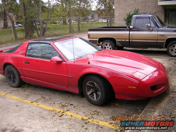 Red 1991 Pontiac Firebird, 3q front view