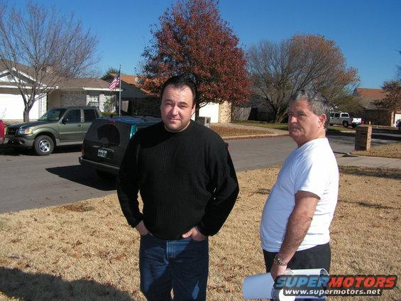 Otto & Dad outside