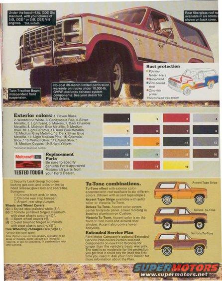 6.jpg All the paint colors are listed along with information on the rust protection that didn't really work for many Bronco owners.