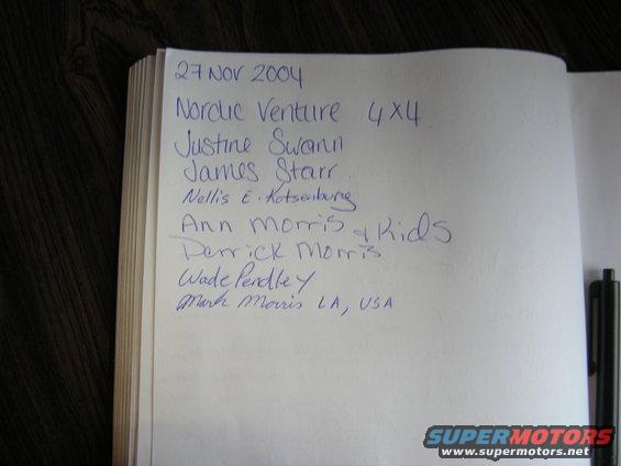 Emergency Station Visitor Log