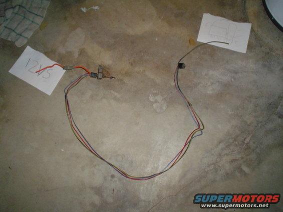 wiring harness for the blower motor
