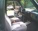 1988 Ford F-350 - interior shot showing the custom bucket seats, and the center console