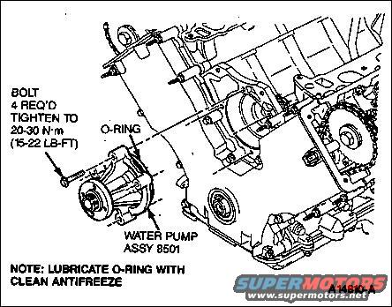 Water pump diagram for 2001 ford taurus