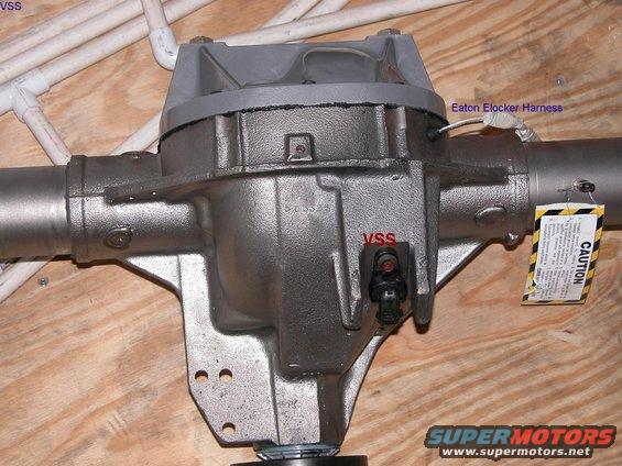 Center Section with Eaton ELocker Installed with a Mac reinforced diff cover.  Diff cover provides bearing support and increases oil capacity.