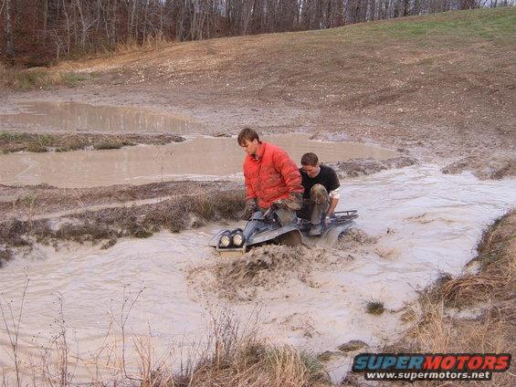 JUSTIN AND ME GETTIN' WET