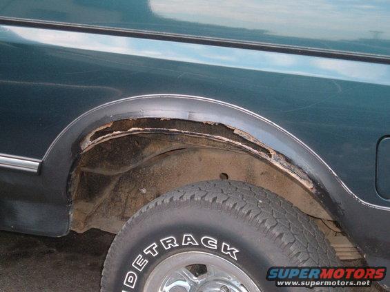 when i bought it they said it was rust free except for the tail gate  this was under a bout an inch of bondo 