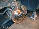 2002 Ford Crown Victoria - New SD-1 front rotor installed with Performance Friction pads.