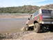 1984 Ford Bronco - the start of what looks to be a good crossing.