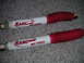 1994 Ford Bronco - Pair of Rancho RS 5000 shock absorbers with red dust boots.