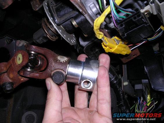 dscn0778.jpg Here is the steering shaft extension...this would have been a fun piece to machine myself had I thought about it