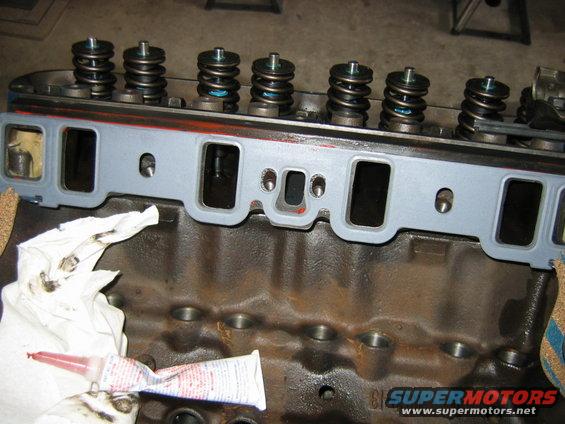 img_4509.jpg Now that the heads are on, I decided to put the intake gaskets in place, since they will need to set up.