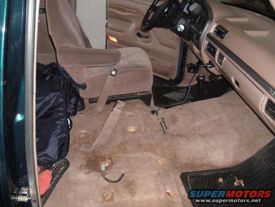 pass seat and consol removed