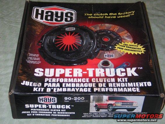 Hays Super-Truck Performance Clutch Kit box with clutch and pressure plate visible