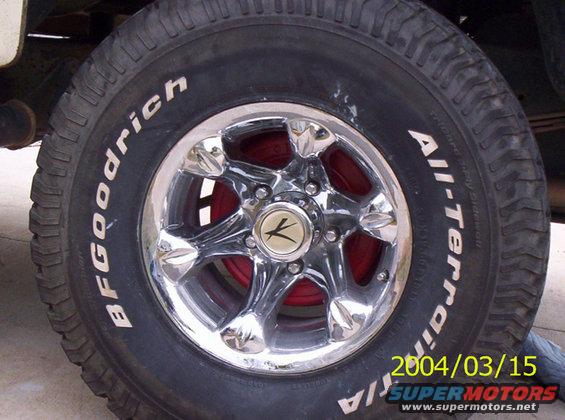 Rear wheel on