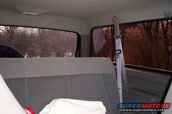 double limo tinted windows from the inside