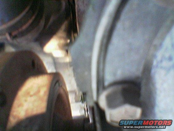 Close-up of a rusty engine component