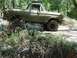 1978 Ford Bronco - This olive green pickup truck navigates a wooded off-road trail from a three-quarter front perspective.