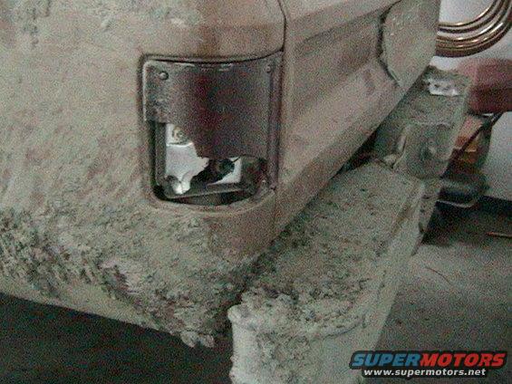 1981 Chevrolet C/K Pickup rear corner with broken taillight assembly