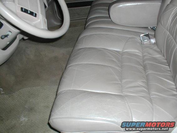 car interior with leather seats and steering wheel