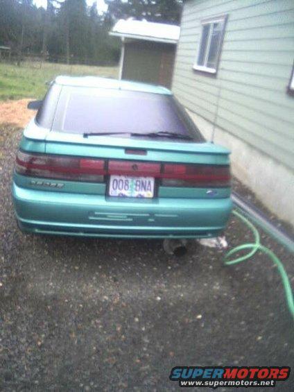 1992 Ford Probe rear view, teal paint, license plate 008 BNA