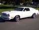 1978 Ford Mustang II - A white coupe is parked on a street with trees and grass in the background.