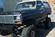 1986 Ford Bronco - This lifted Ford Bronco shows a grille design consistent with the early 1980s model years.