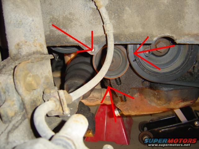 passenger side fenderwell with arrows