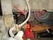 1993 Ford Probe - passenger side fenderwell with arrows