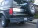 you can see the flows, fender flares, and the sliding rear  window (all custom installed by the previous owner)  I took the rear tire carrier, it had a small dent near the reciever end and the mounts for the swing arm on the rear panle were causing s...