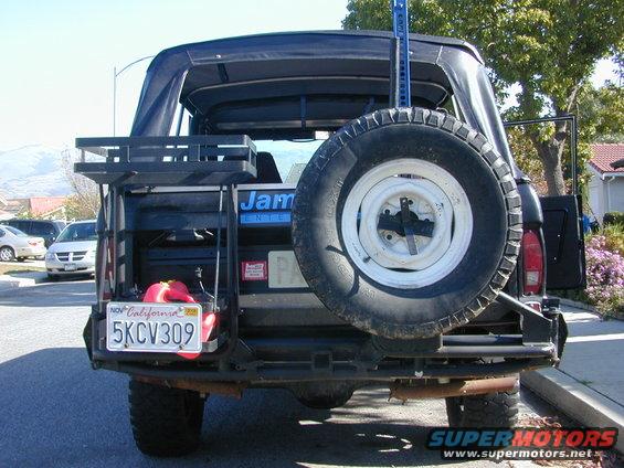 tire carrier with the new California plates                  (you knooow).  
