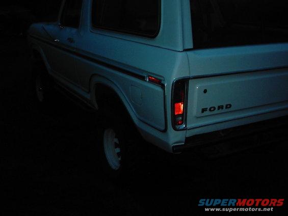1978 Ford Bronco rear quarter panel, white
