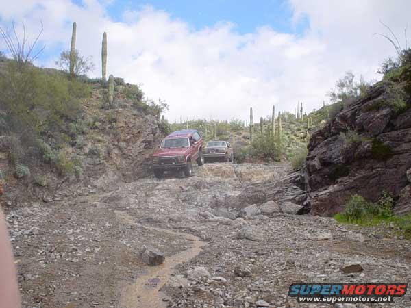 1989 Ford Bronco on a rocky desert trail